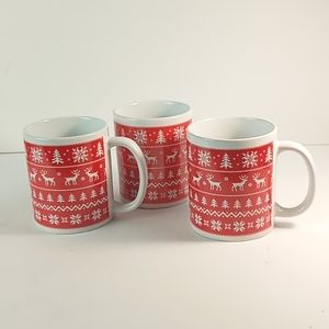 New Holiday Mug Set of 3
